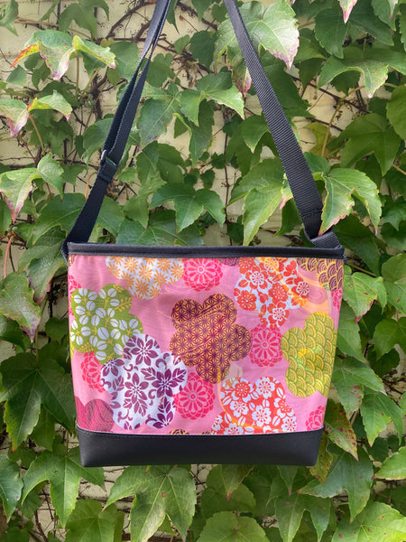 Carmie Bag - Candy Pink Japanese Flowers