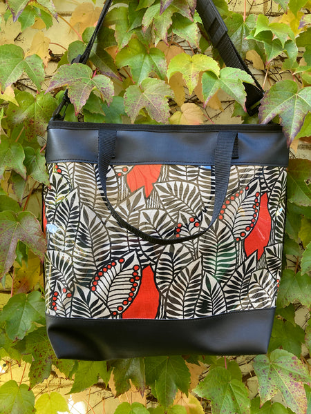 Carry All Bag - Leafy Red