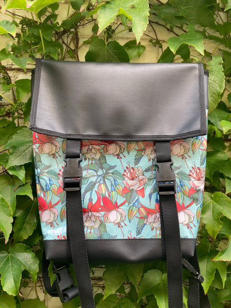 Backpack/ Shoulder Bag - Fuchsia