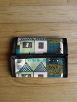 Mini Wallets - Cat On A Hot Tiled Roof - Blue
