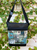 Topsy Bag - Cat On A Hot Tiled Roof Blue