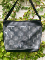 Zip-Up Tote Bag - Tree Of Life Grey