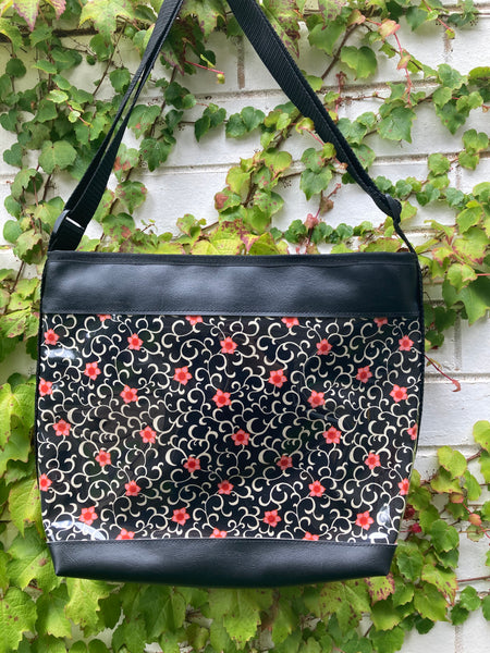 Zip-Up Tote Bag - Fortune's Flowers