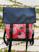 Backpack/ Shoulder Bag - Strawberries
