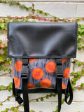 Backpack/ Shoulder Bag - Orange Pop
