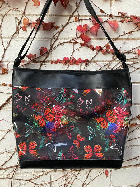 Zip-Up Tote Bag - Colourful Butterflies