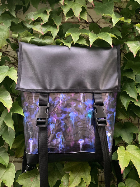 Backpack/ Shoulder Bag - Jellyfish