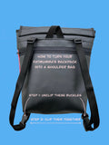 Backpack/ Shoulder Bag - Fire Dragonflies